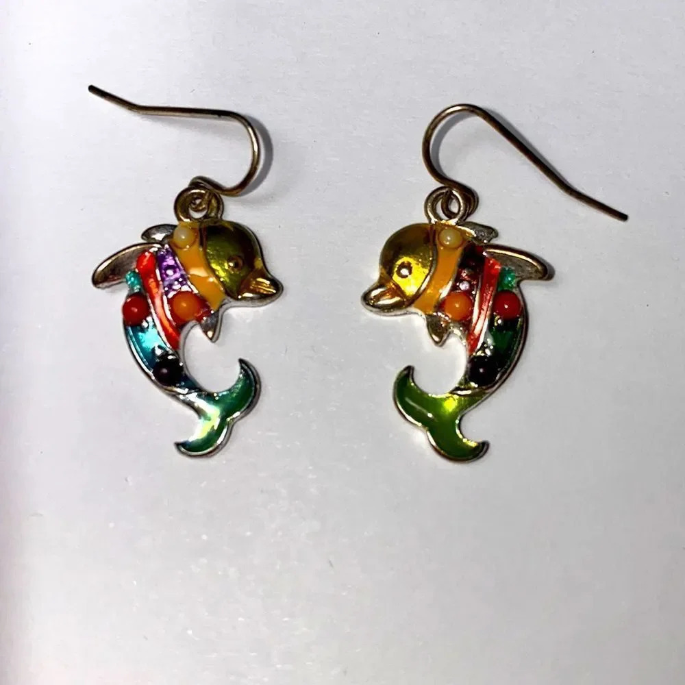 Dolphin earrings
